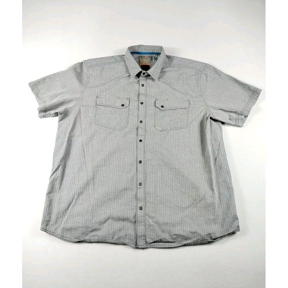 511 Tactical Shirt Mens XL Gray Security‎ Military Special Ops Law Enforcement
